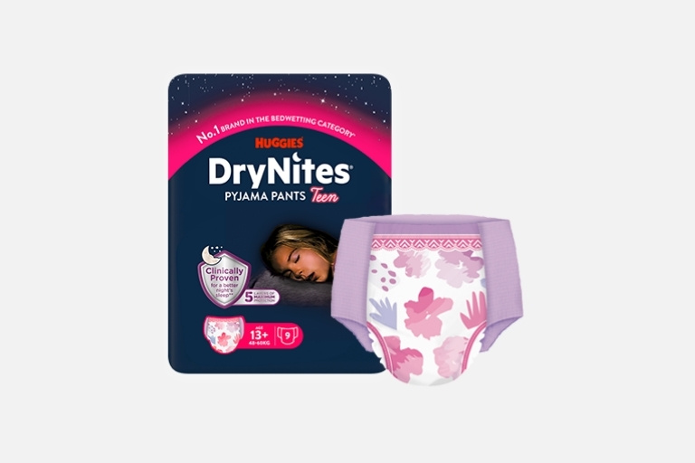 DryNites Pyjama Pants for Girls Age 13