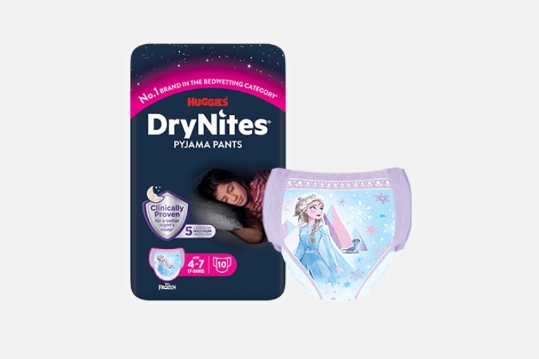 DryNites Pyjama Pants for Girls age 4-7