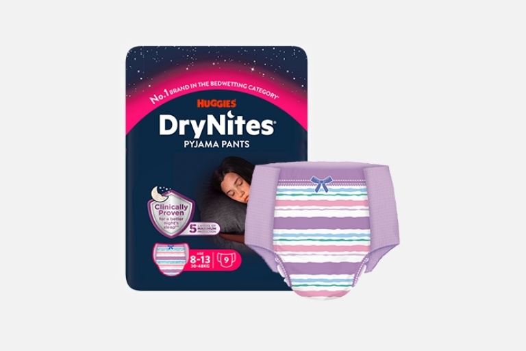 DryNites Pyjama Pants for Girls Age 8-13