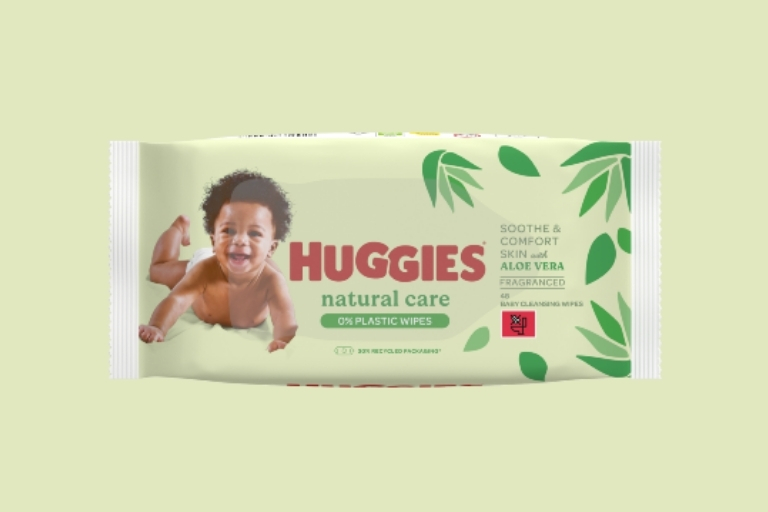 Huggies Natural Care 0 Plastic Baby Wipes